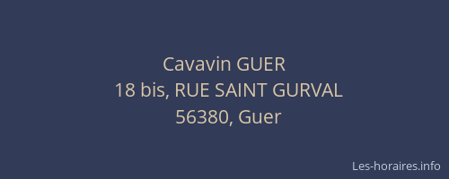 Cavavin GUER