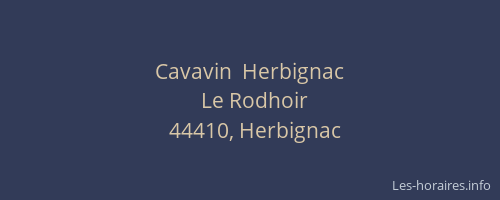 Cavavin  Herbignac