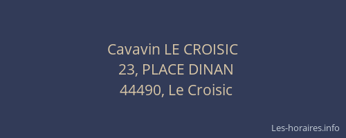 Cavavin LE CROISIC
