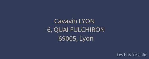Cavavin LYON