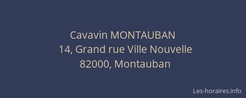 Cavavin MONTAUBAN