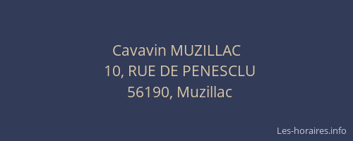 Cavavin MUZILLAC