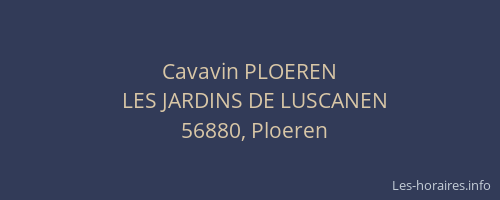 Cavavin PLOEREN