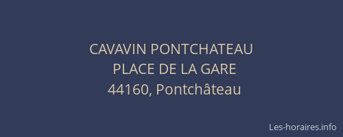 CAVAVIN PONTCHATEAU