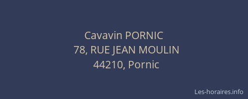 Cavavin PORNIC