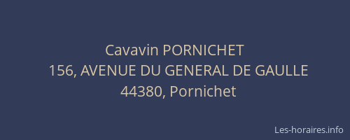 Cavavin PORNICHET