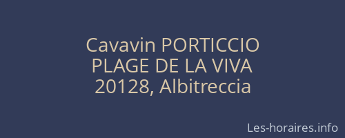 Cavavin PORTICCIO