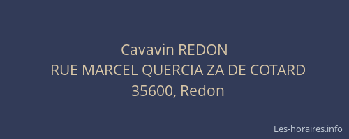 Cavavin REDON