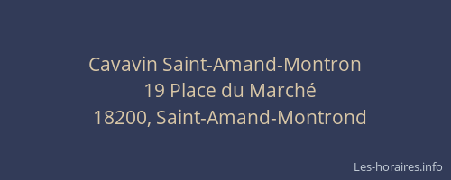 Cavavin Saint-Amand-Montron