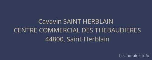 Cavavin SAINT HERBLAIN