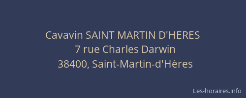 Cavavin SAINT MARTIN D'HERES