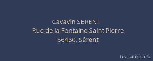 Cavavin SERENT