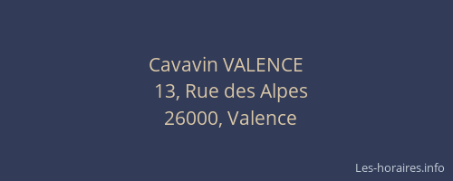 Cavavin VALENCE