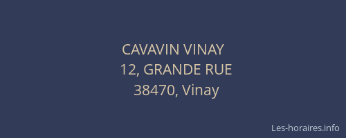 CAVAVIN VINAY