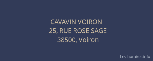 CAVAVIN VOIRON