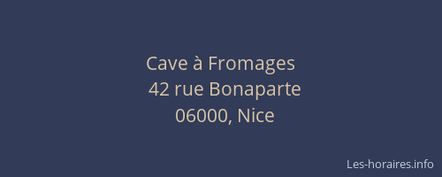 Cave à Fromages