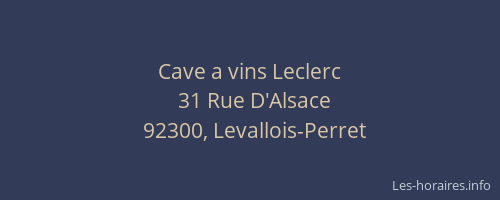 Cave a vins Leclerc