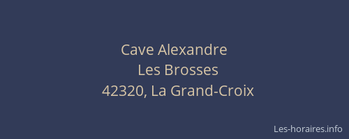 Cave Alexandre