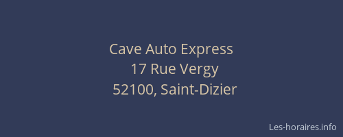 Cave Auto Express