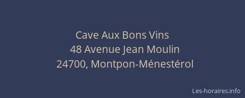 Cave Aux Bons Vins