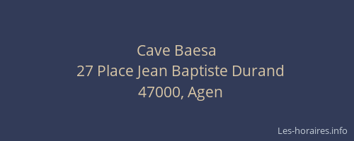 Cave Baesa