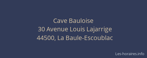 Cave Bauloise