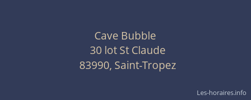 Cave Bubble