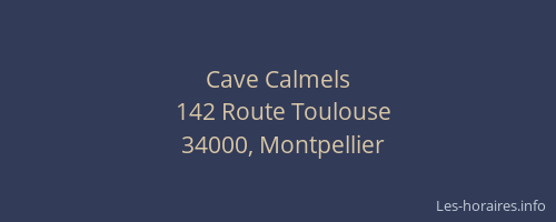 Cave Calmels