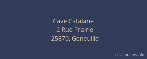 Cave Catalane