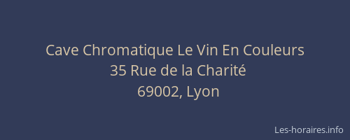 Cave Chromatique Le Vin En Couleurs