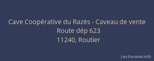 Cave Coopérative du Razès - Caveau de vente
