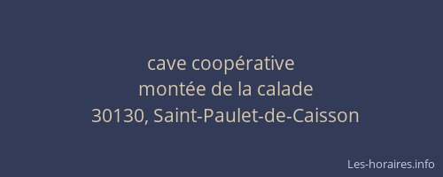 cave coop&eacute;rative