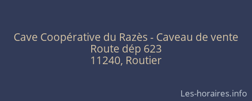 Cave Coopérative du Razès - Caveau de vente