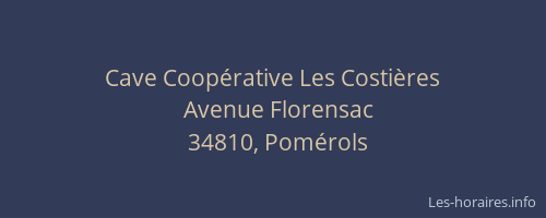 Cave Coopérative Les Costières