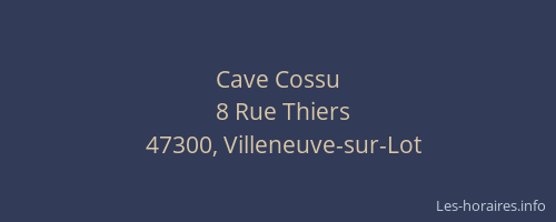 Cave Cossu