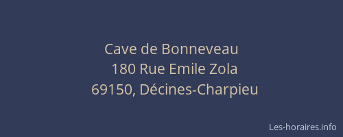 Cave de Bonneveau
