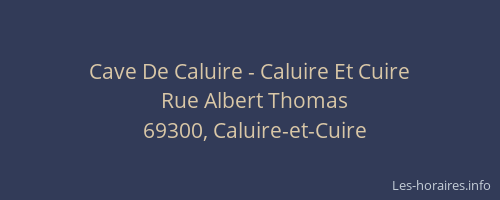 Cave De Caluire - Caluire Et Cuire