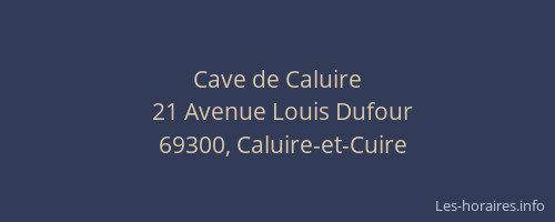 Cave de Caluire