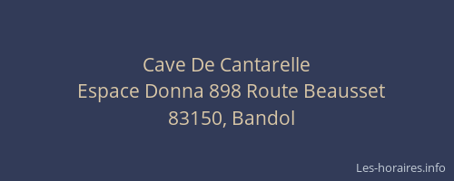 Cave De Cantarelle