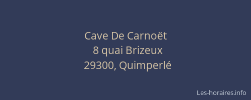 Cave De Carno&euml;t