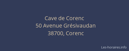 Cave de Corenc
