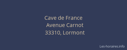 Cave de France
