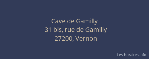 Cave de Gamilly