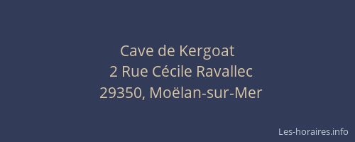 Cave de Kergoat