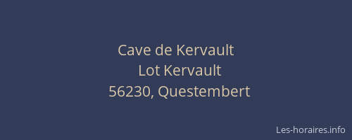 Cave de Kervault