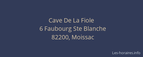 Cave De La Fiole
