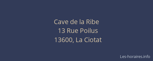 Cave de la Ribe