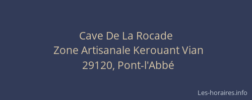 Cave De La Rocade