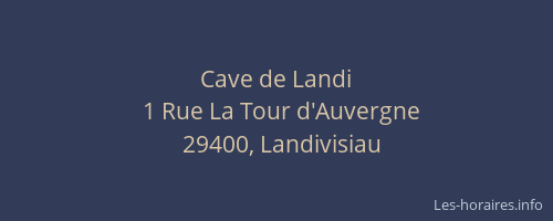 Cave de Landi