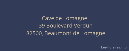 Cave de Lomagne